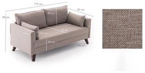 Beżowa sofa 177 cm Bella – Balcab Home