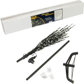 Dekoracyjne LED  drzewo z kwiatami - 1,5 m, ciepła biel