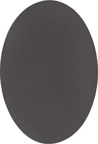 Antracytowy owalny dywan 120x170 S8-F94