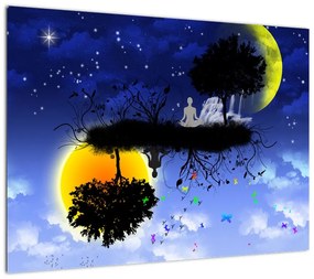 Obraz na szkle - Odbicie równowagi (70x50 cm)
