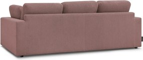 Różowa sztruksowa sofa 250 cm Belair – Bobochic Paris