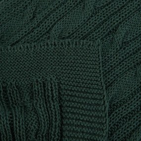 Koc  sweterkowy NEW MJOLBY zielony 130x170 cm HOMLA