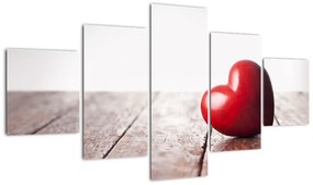 Obraz drewnianego serca (125x70 cm)