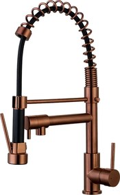 Big Pro Bateria zlewozmywakowa prysznic ręczny szczotkowanej miedzi - Essebagno