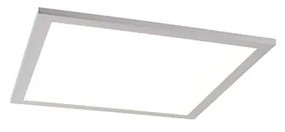 Stalowa lampa sufitowa 40 cm z LED i pilotem - Liv Nowoczesny Oswietlenie wewnetrzne