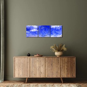 Obraz - Obraz olejny, Złote pole (z zegarem) (90x30 cm)