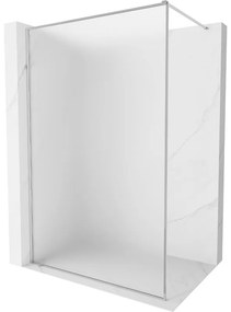 Mexen Kioto-XF ścianka prysznicowa Walk-in z ramką 50 x 202 cm, szron 10 mm, chrom - 800-050-104-01-30-X