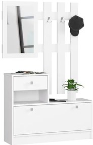 Biała garderoba do przedpokoju C0-B42