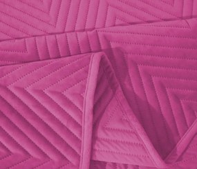 Fioletowa aksamitna narzuta na łóżko ze wzorem ARROW VELVET Rozmiar: 200 x 220 cm