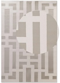 Dywan nowoczesny Perles Geometria szaro-kremowa 200 cm x 280 cm