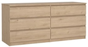 Komoda w dekorze dębu w naturalnym kolorze 154x70x50 cm Naia – Tvilum