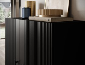 Komoda RAFTT 122x140 cm, czarna