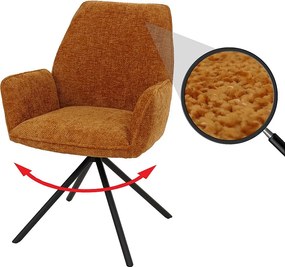 Krzesło do jadalni MCW-G67,  musztardowożółte