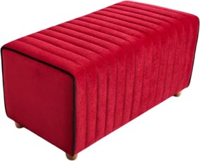 Taboret Mabel Pouf Czerwony