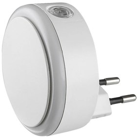 Rabalux 76000 lampka nocna LED do gniazda Zofe, czujnik ściemniania, 0,3 W, 20 lm, IP20