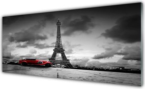 Szkło Ozdobne do Kuchni Panorama Paryża z Wieżą Eiffla