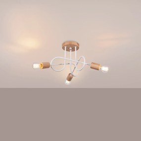 Żyrandol EMBER 3 biały SOLLUX  LIGHTING