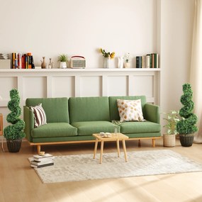 HOMCOM Spiralny Bukszpan, Zestaw 2 Sztuk Roślin Sztucznych, z Donicą, 90 cm Wysokości, Zielony