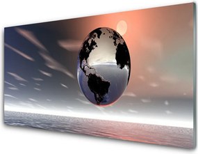 Panel Szklany do Kuchni Artystyczna Wizja Planety Ziemia