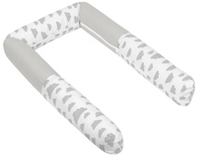 Bellatex Płaszcz do łóżeczka cylinder Cloudsszary, 240 cm