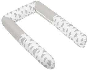 Bellatex Płaszcz do łóżeczka cylinder Cloudsszary, 240 cm
