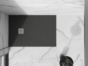Mexen Stone+ brodzik kompozytowy prostokątny 90 x 80 cm, antracyt - 44718090