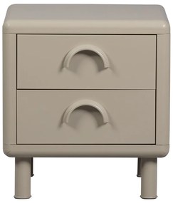 Beżowa metalowa szafka nocna Rune – WOOOD