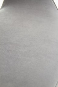 Krzesło K396 VELVET szare HALMAR