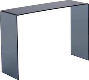 Konsola z giętego dymionego szkła hartowanego - Czarny - ALONZO