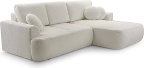 Narożnik VELO wolnostojący układ L strona Prawa z funkcją spania w tkaninie Coral 65