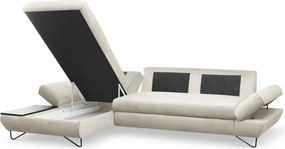 Narożnik LOFT z funkcją spania Regulowane zagłówki i podłokietniki Lewa strona Kronos 01