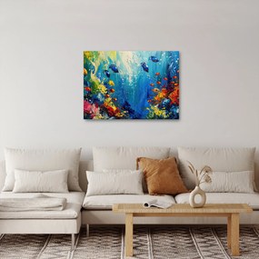 Obraz - Malowanie podwodnego świata (70x50 cm)