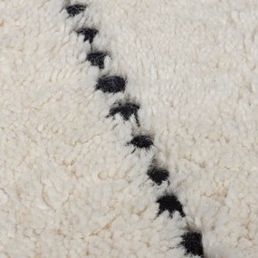 Kremowy wełniany dywan tkany ręcznie 120x170 cm Dottie Linear – Flair Rugs