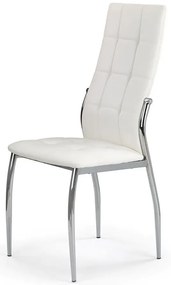 Białe Tapicerowane Krzesło Pikowane E9-N14