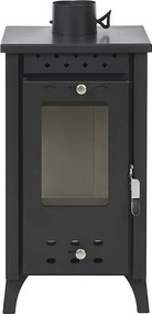 Piec na drewno Matilde Black, 7,7 kW, dł. 33 x szer. 38,5 x wys. 74 cm