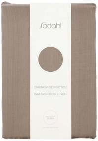 Szarobrązowa adamaszkowa pościel jednoosobowa 140x200 cm Noble – Södahl