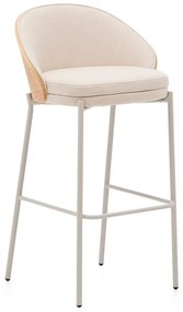Beżowo-jasnonaturalny hoker (wysokość siedziska 77 cm) Eamy – Kave Home