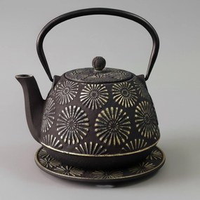 Dzbanek żeliwny z czarkami i podstawką KOGA, 1200 ml