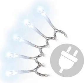 Garth świąteczny LED łańcuch - 9 m, 100 diod, zimna biel