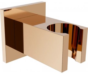 Mexen Cube uchwyt prysznicowy, różowe złoto - 79350-60