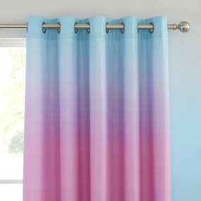 Różowo-fioletowa zasłona dziecięca 2 szt. 168x183 cm Ombre Rainbow Clouds – Catherine Lansfield