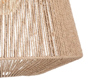 Lampa wisząca z plecionki Jily, metal, Ø 48 cm