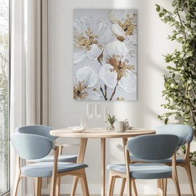 Obraz z ręcznie malowanymi elementami 70x100 cm Petal Glow – Styler