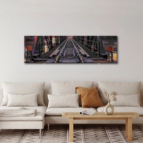 Obraz mostu kolejowego (170x50 cm)