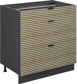 Szafka dolna do kuchni panel dębowy 80x51.6x82 fame-line