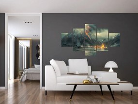 Obraz - Erupcja wulkanu (125x70 cm)