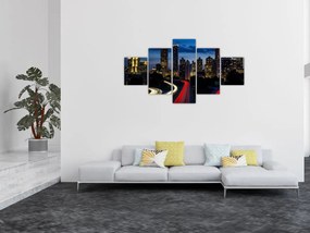 Obraz - Miasto nocą (125x70 cm)
