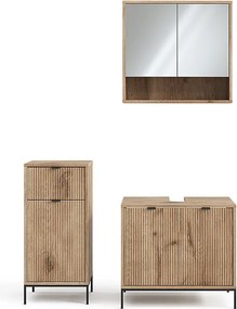 Zestaw mebli łazienkowych viking oak 70x45x63 eliza