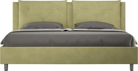 Łóżko bez stelaża tapicerowane 180x190 microfibra Zielony Appia
