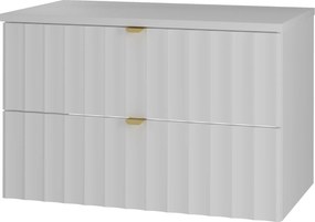 Szafka łazienkowa pod umywalkę nablatową Arcos 07, biały mat, 80 cm - zestaw 1
